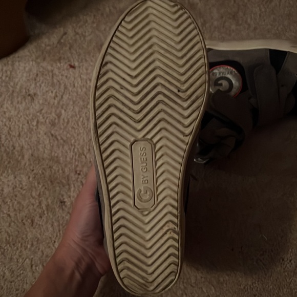 Guess hidden wedge heel sneaker size 6. Worn once around the house. EUC - Picture 3 of 4